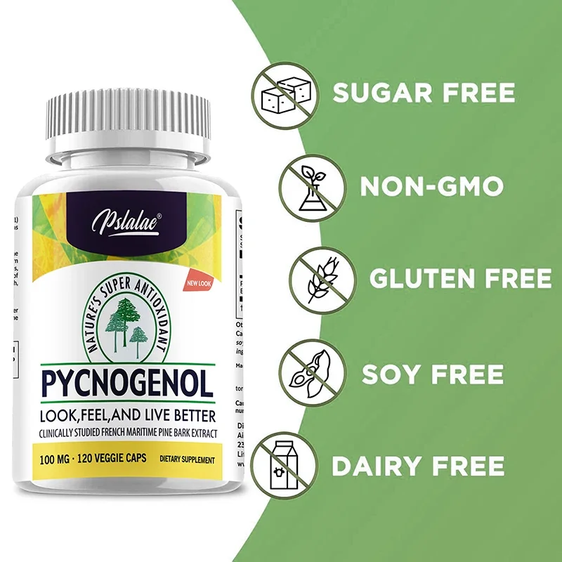 Pycnogenol Supplement Promote Skin Elasticity and Moisture Anti-oxidation Support Blood Circulation