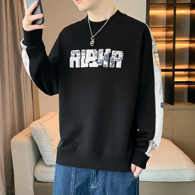 

Men's Hoodie Printed Graffiti Design Long Sleeve Top Spring and Autumn Trend New Handsome Sweatshirt Polyester