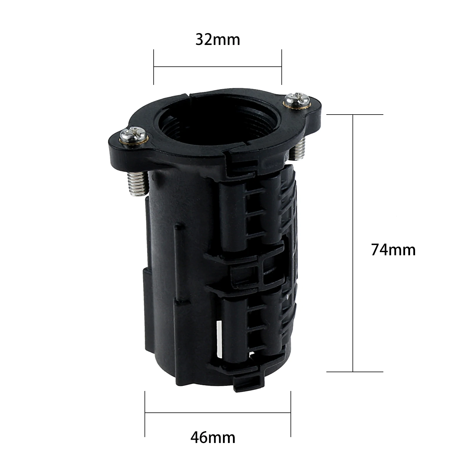 Faucet accessories 1set faucet fixing base black ABS basin buckle fixed foot nut to 32mm threaded pipe anti-loose kitchen bathroom plumbing fitting