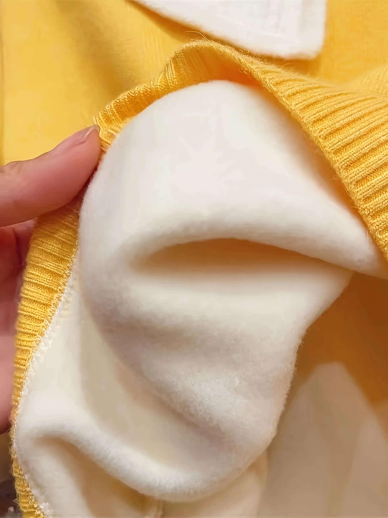 Strickwaren für Mädchen, Herbst- und Winterkleidung, neuer Stil, Samtstrickwaren für Kinder, Wolloberteile mit verdicktem Boden für Mädchen – Detail 5