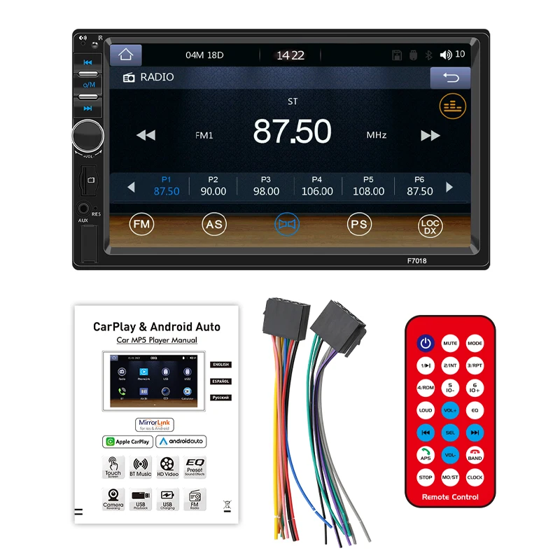 Radio Coche Android, 2 Din, Inalámbrico Carplay, Android Auto, Bluetooth  Manos Libres, AM FM RDS, Wifi, Navegacion GPS, USB, TF, Reproductor  Multimedia Unidad Principal 8802 - AliExpress