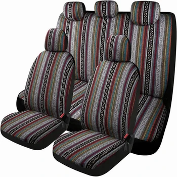 Coprisedili per auto universali alla moda per 5 posti Accessori per auto Inteior Protezioni per sedili auto in poliestere per cuscini SUV per auto