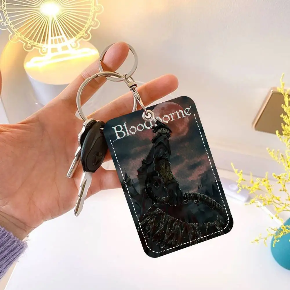 B-Bloodborne 사무용품 남녀 신용카드 열쇠고리 학생증 ID 카드 홀더 자격증 홀더 카드