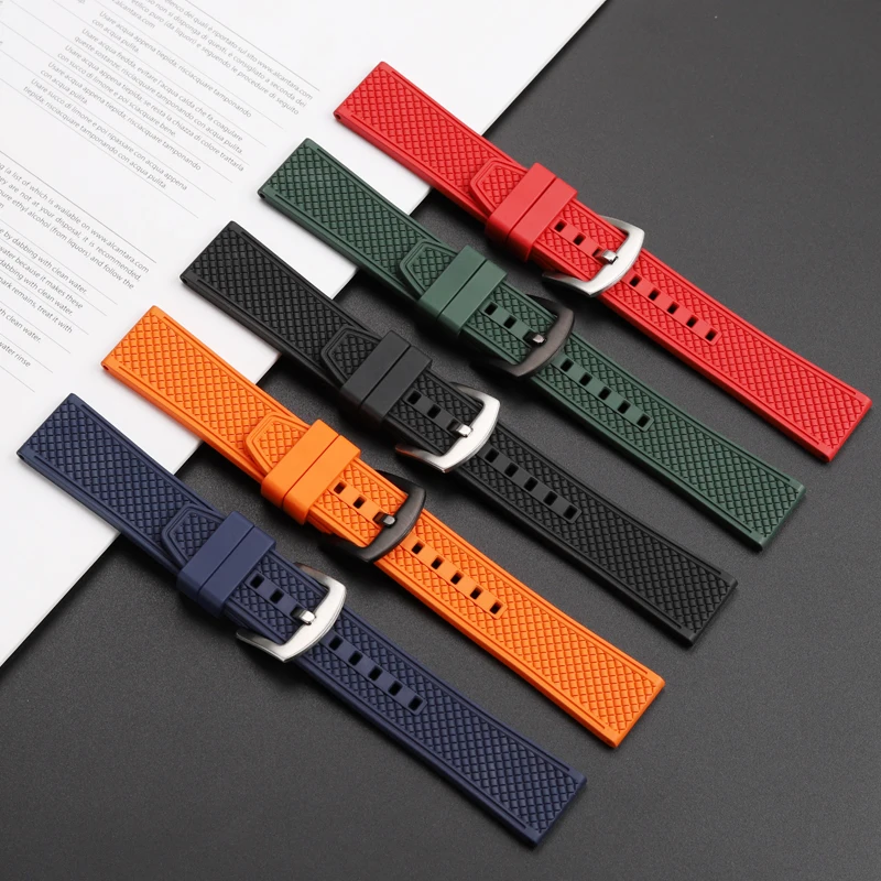 حزام ساعة Viton لتصميم CIGA ساعة ميكانيكية على شكل...