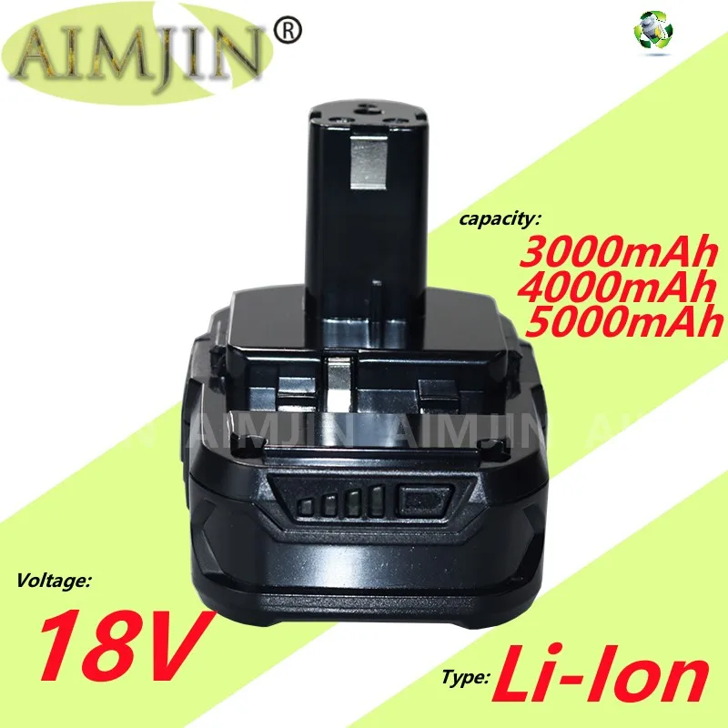 

3.0Ah/4.0ah/5.0Ah Замена для Ryobi 18В литиевая батарея, совместимая с P107 P108 P102 P103 P104 P105 P10