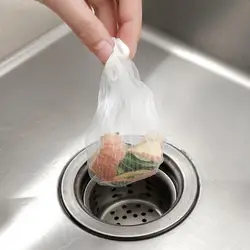 100pcs Disposable Kitchen Sink Filters Sewer Drain Anti-blocking Garbage Bag Pool Leak Mesh Bag Mesh Strainer Sink Garbage Net