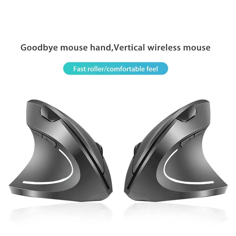 Gaming Mouse Xiaomi Mijia Wireless Vertical Bluetooth 2.4G Ergonomic 1600DPI Adjustable RGB Backlight For Laptop PC Desktop