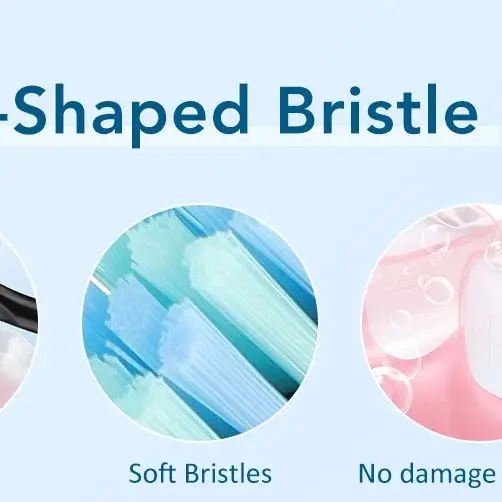 Rechargeable Electric Toothbrush with 4 Heads and 6 Modes