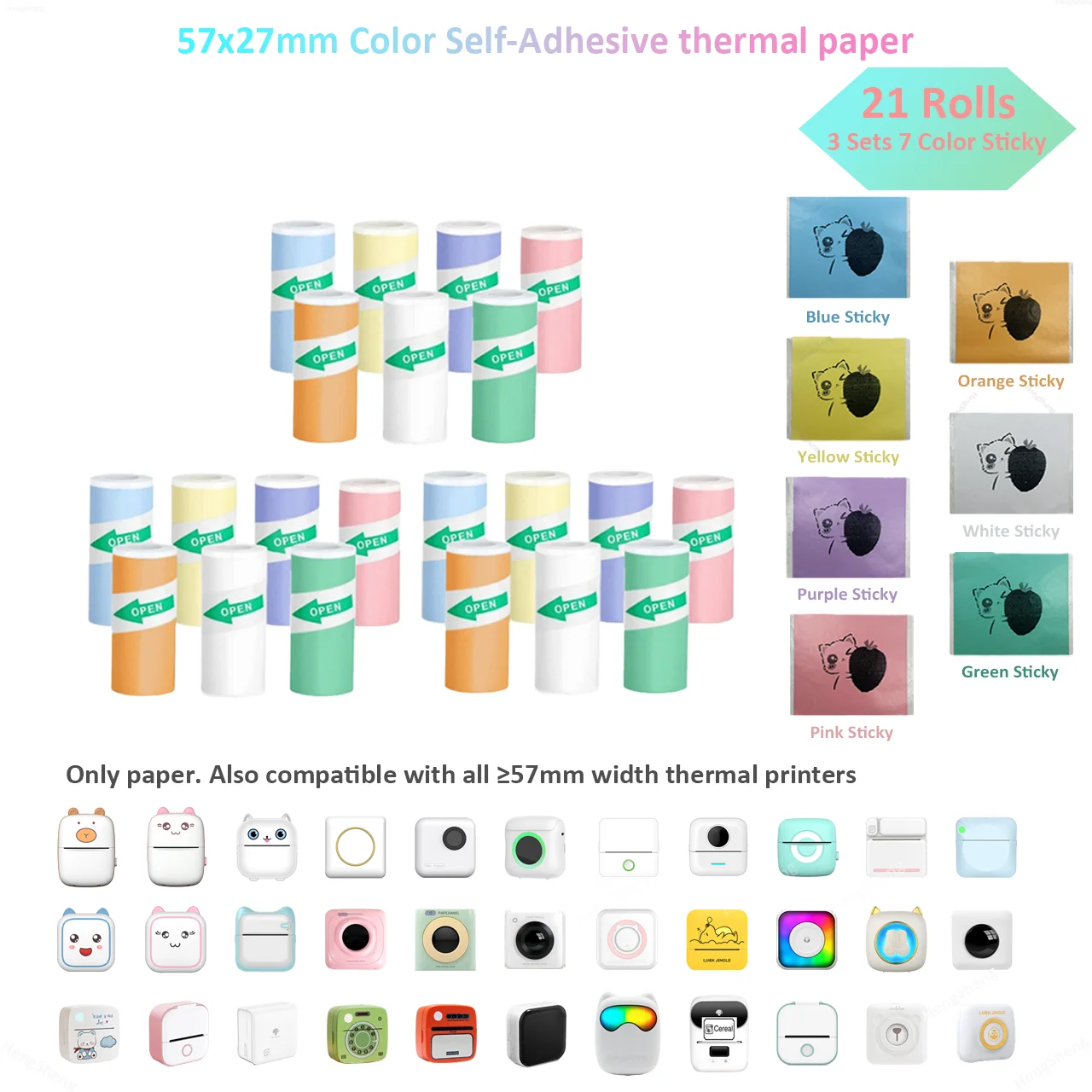 3set-7Colors Sticky
