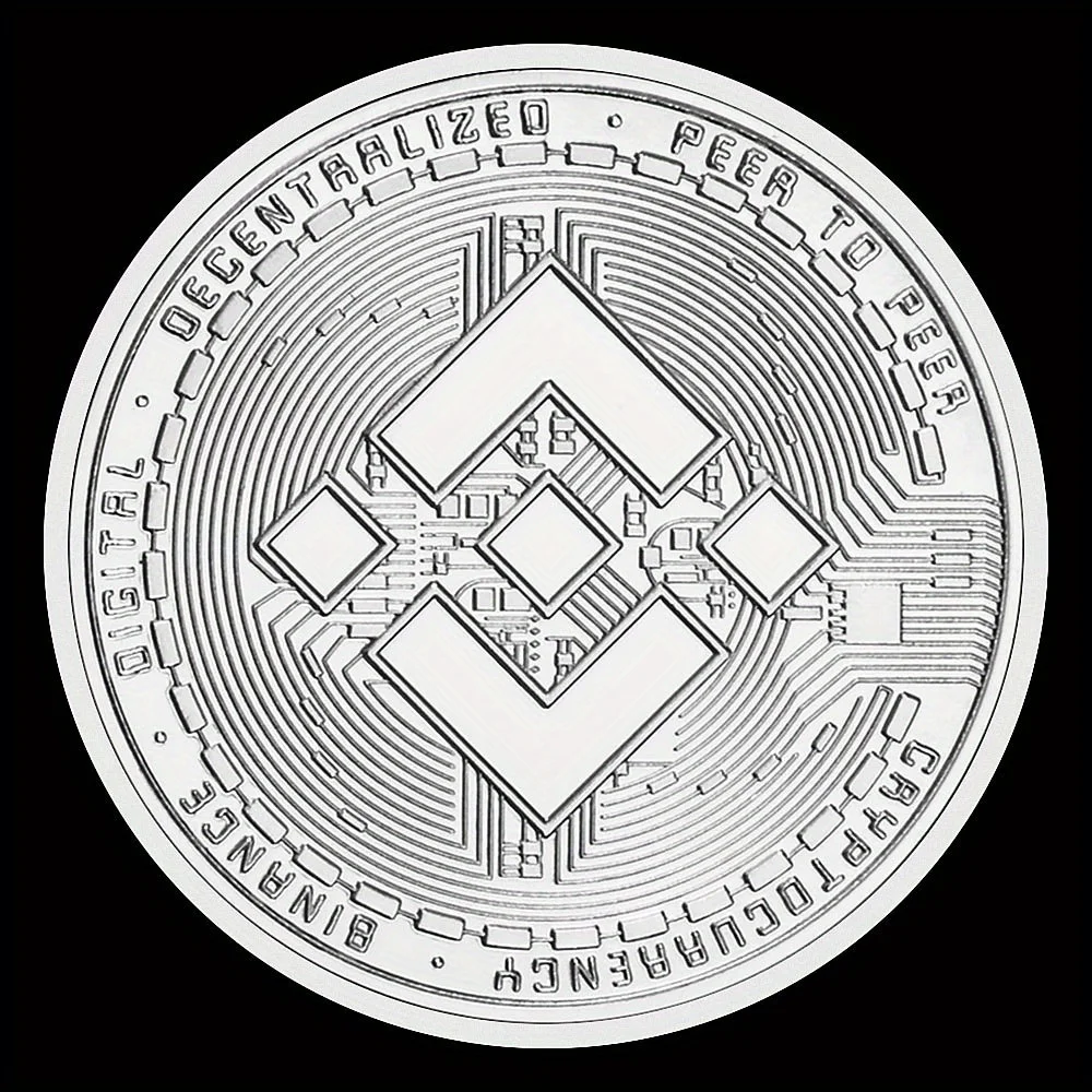 暗号通貨記念コイン、金属銀、金メッキ、物理お土産、収集可能なギフト、bnb binance、1個 - AliExpress