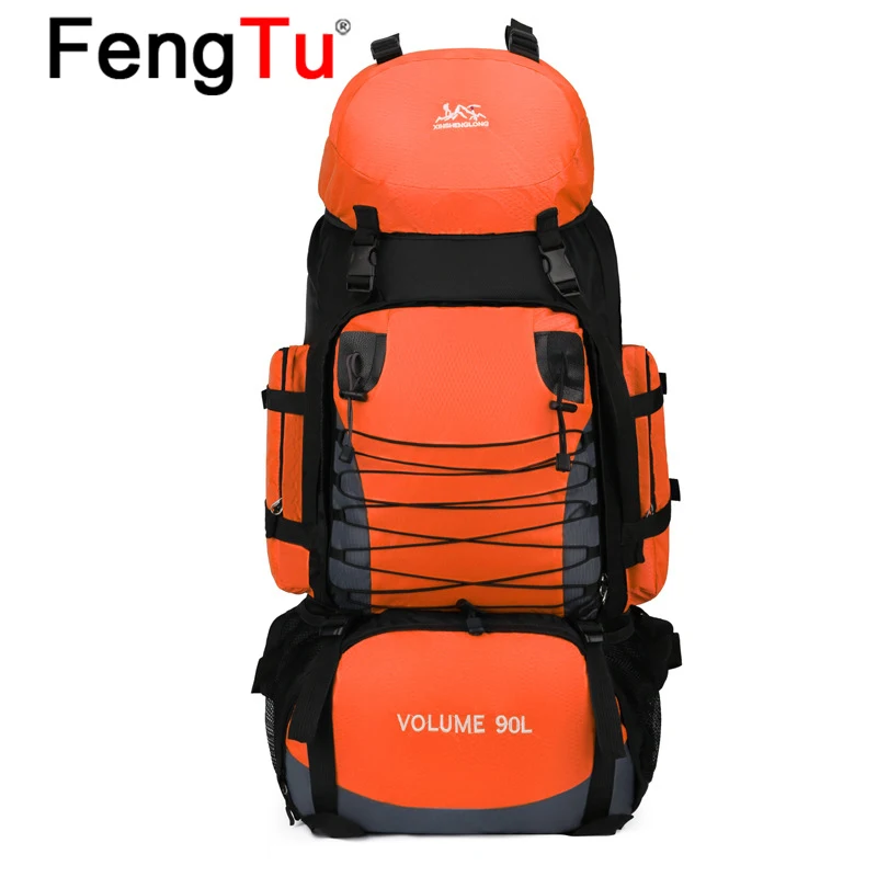 Fengtu Outdoor Mountaineering Bag 90l Large Capacity Traveling Backpack