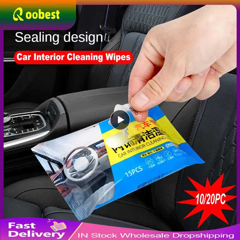 

Салфетки для чистки салона автомобиля, многофункциональные салфетки для приборной панели, сиденья, кожаной консоли, ковра, одноразовые чистые аксессуары