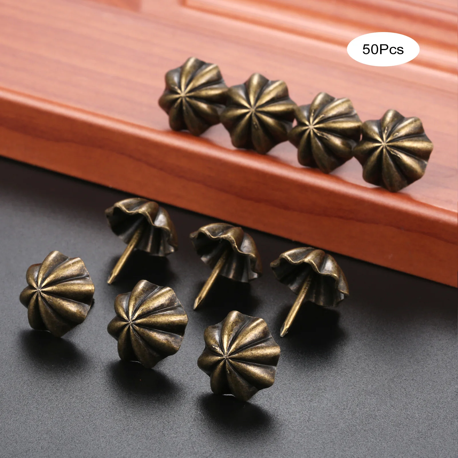 50Pcs Upholstery Furniture Nail Jewelry Wood Box Sofa Furniture Tack Stud Pushpin Doornail Fittings Home Decor 20*23mm