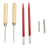 Doll Hair Rooting Tool Lightweight Wooden Handle Awl Copper Rod Doll Hair Reroot Tool  Compact Size for Doll Shop 1