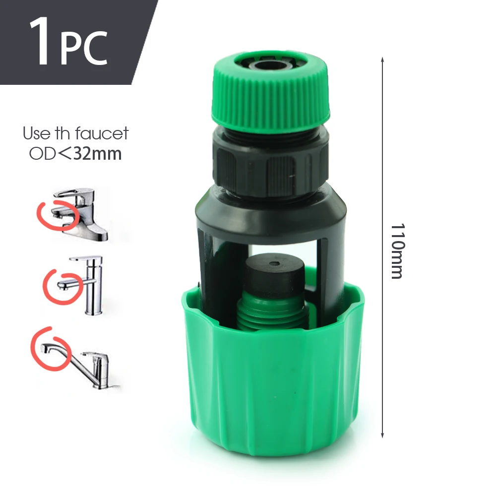 Rubinetto Universale Per Tubo Da Giardino Connettore Per Tubo Da Cucina Adattatore Per Rubinetto Per Irrigazione Strumento Per Irrigazione Miscelatore Connettore Per Tubo Tubo Per Tubo (Verde - Foto 4