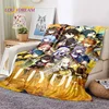 3D Cute Genshin Impact Cartoon Game Soft Flannel Blanket for Beds Bedroom Sofa Picnic,Throw Blanket for Outdoor Leisure Nap Gift 3