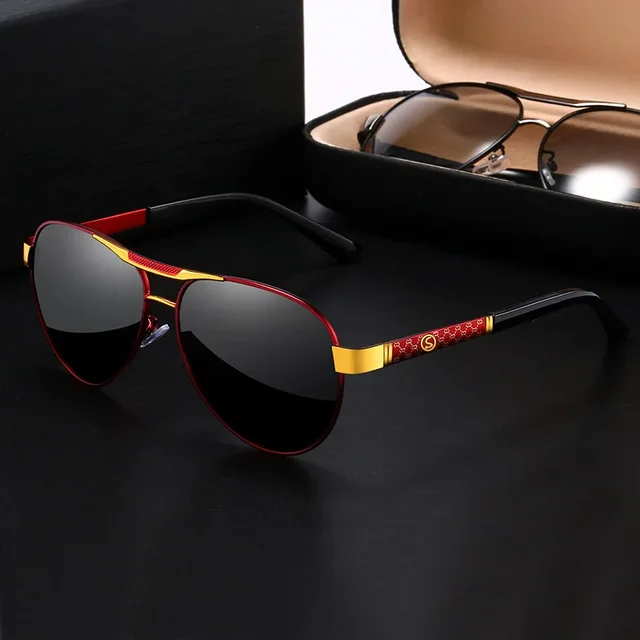 Polarized Sunglasses Men Metail Frame Quality Sun Glasses Brand Design Male Glasses - Image 3