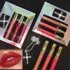 3Pcs/Set Lipgloss With Necklace Makeup Velvet Matte Liquid Lipstick Mirror Lip Gloss Waterproof Lasting Lip Stick Cosmetics Gift 5