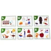 Kindergarten Enlightenment Early Learning Russian Alphabet Words Cards Cognitive Baby Development games for children Flashcard 5