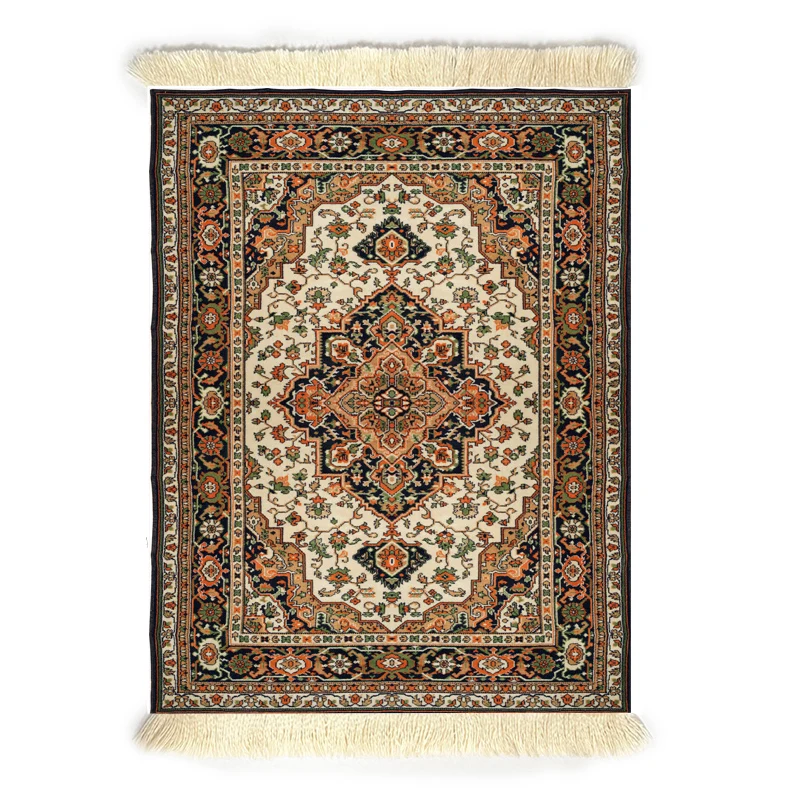 Luxurious Persian Style Mouse Pad – Premium Woven Carpet Design with Rubber Base, Small Table Mat 180x280mm, Ideal
