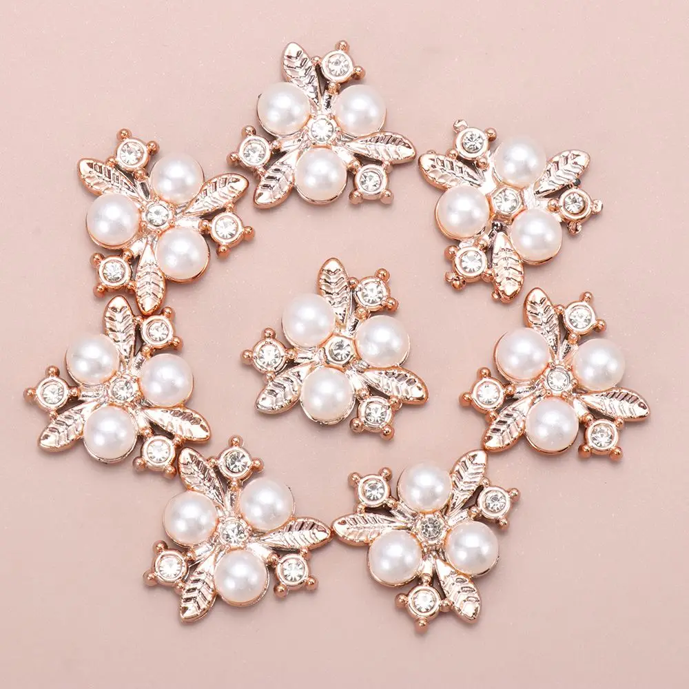 Pearl Rhinestone Buttons for DIY Crafts and Sewing