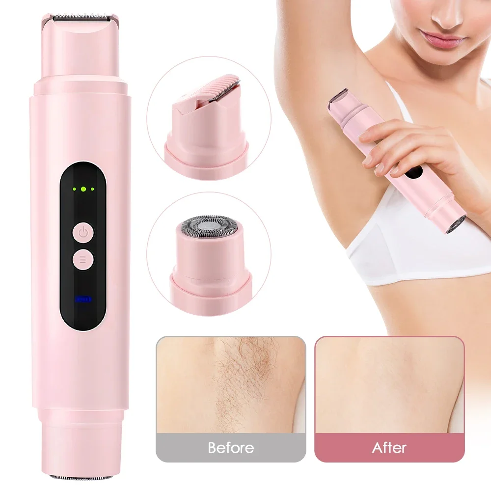 Dual-head Mini Hair Remover for Women, Facial Hair Removal, Electric Razor Shaver Portable Bikini Epilator for Lips, Chin,Armpit