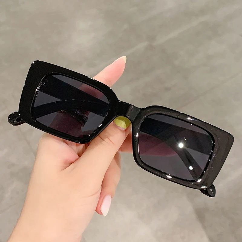 Vintage Square Sunglasses Woman Brand Designer Retro Leopard UV Sun Female Fashion Gradient Rectangle Shades Glasses_voghion.com