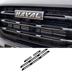 Car Front Net Grille Grid Trim Strip Fit For  For Haval Dargo 2021 2022 Exterior Modification Accessories