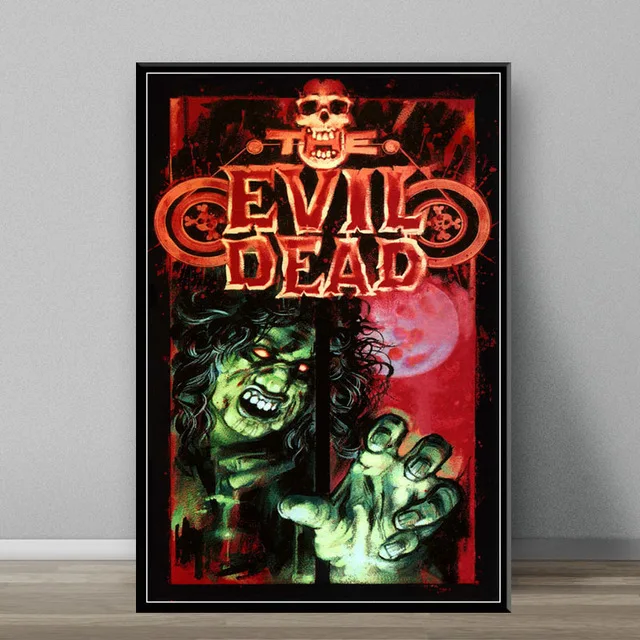 thumbnail image 1 of Pósteres e impresiones de pintura en lienzo abstracto de la clásica película de terror Evil Dead, imágenes artísticas de pared para la decoración de la habitación del hogar, 1 of 5