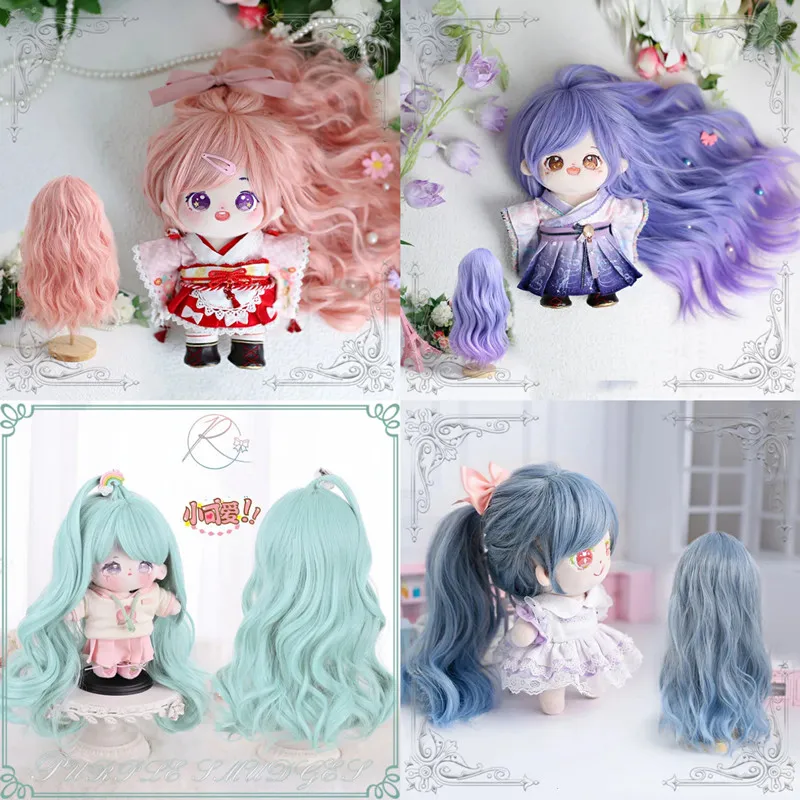 Volver A Brillar Pelo Rizado Para Muñecas - 20cm De Largo, Color Café Claro - Ideal Para Rerooting Y Manualidades Pelucas De Pelo Rizado