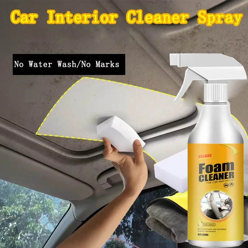 Multifunctional Car Upholstery Cleaner – Waterless, Powerful De-Greasing Seat Cleaner for Universal Use 1