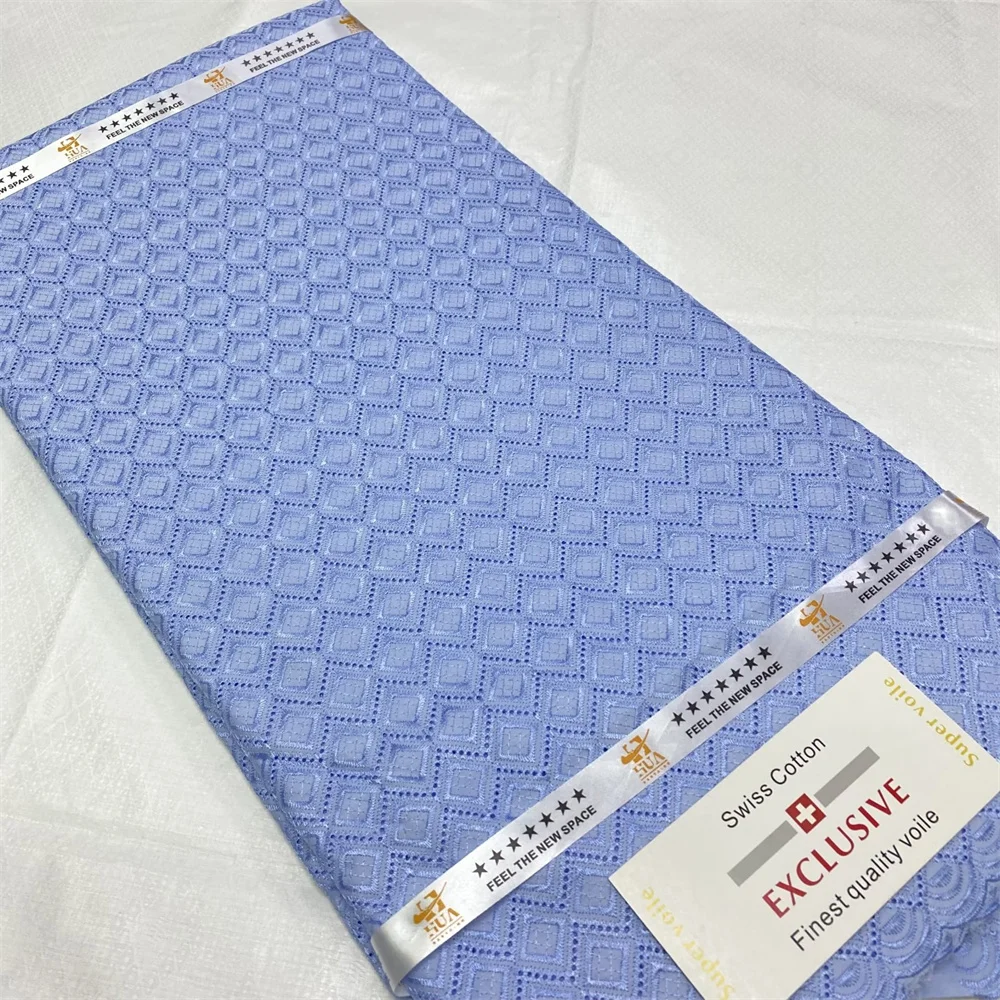 

SJ Lace 2022 Polish Cotton Lace For Men African Voile Lace Swiss Fabric High Quality 5 Yards Nigerian Sewing Clothes L14-23