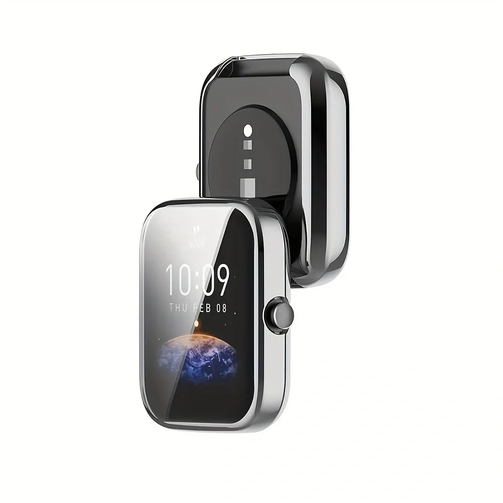 TPU Protective Cover and Screen Protector Case for Smart Watch - Durable Protection Shell