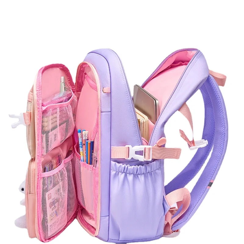 Primary School Schoolbag Girl Schoolbag Cute Lightweight Children's Backpack Kawaii Waterproof Schoolbag Large Capacity Backpack