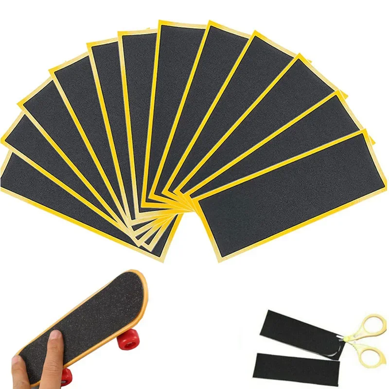 12PcsBlackFingerboardFoamGripTapeFingerboardDeckUncutTape