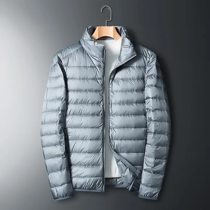 Down Jacket Mens Jacket Autumn Winter Ultra Light White Duck Down Jacket Men Waterproof Casual Portable Outdoor Lightweight Padded Male Coats Jacket
