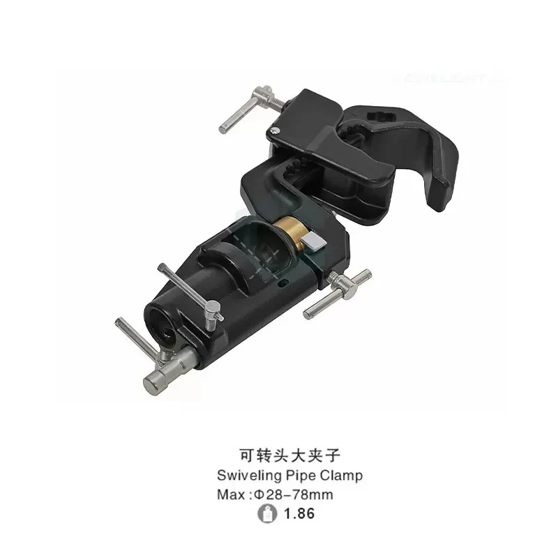 Photographic Aluminum Swiveling Junior C-Clamp 28mm-78mm for Photograpgic Film Studio Lighting