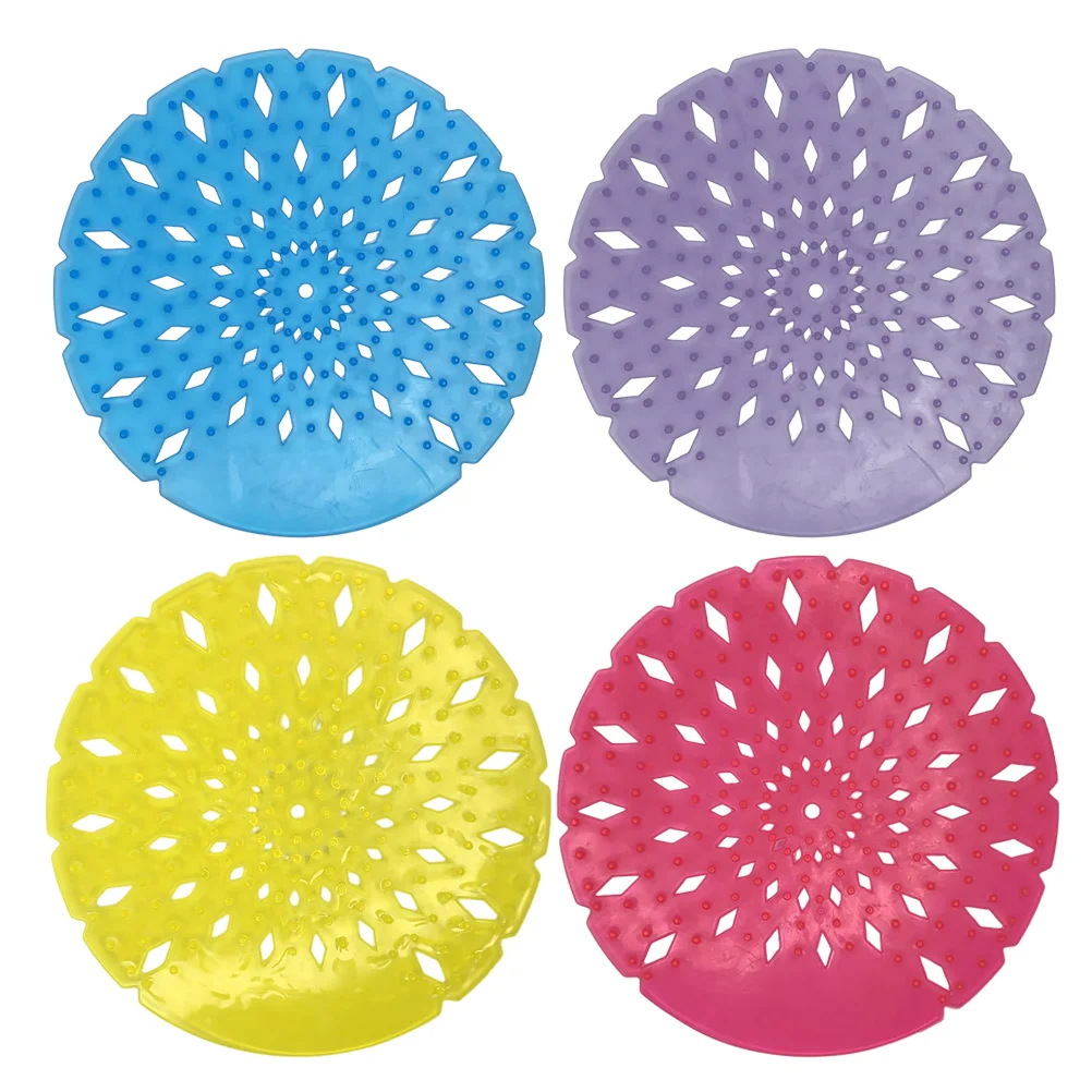 

4 Pcs Urinal Scented Tablets Toilet Deodorizer Screens Pads Incense Cake Mens Bathroom Accessories Cakes Plastic