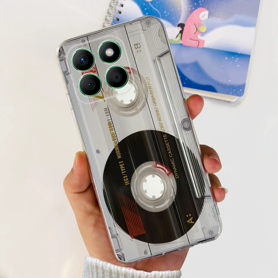 Luxury Painted Clear Silicone Phone Case, Soft Protective Cover, Enhanced Design