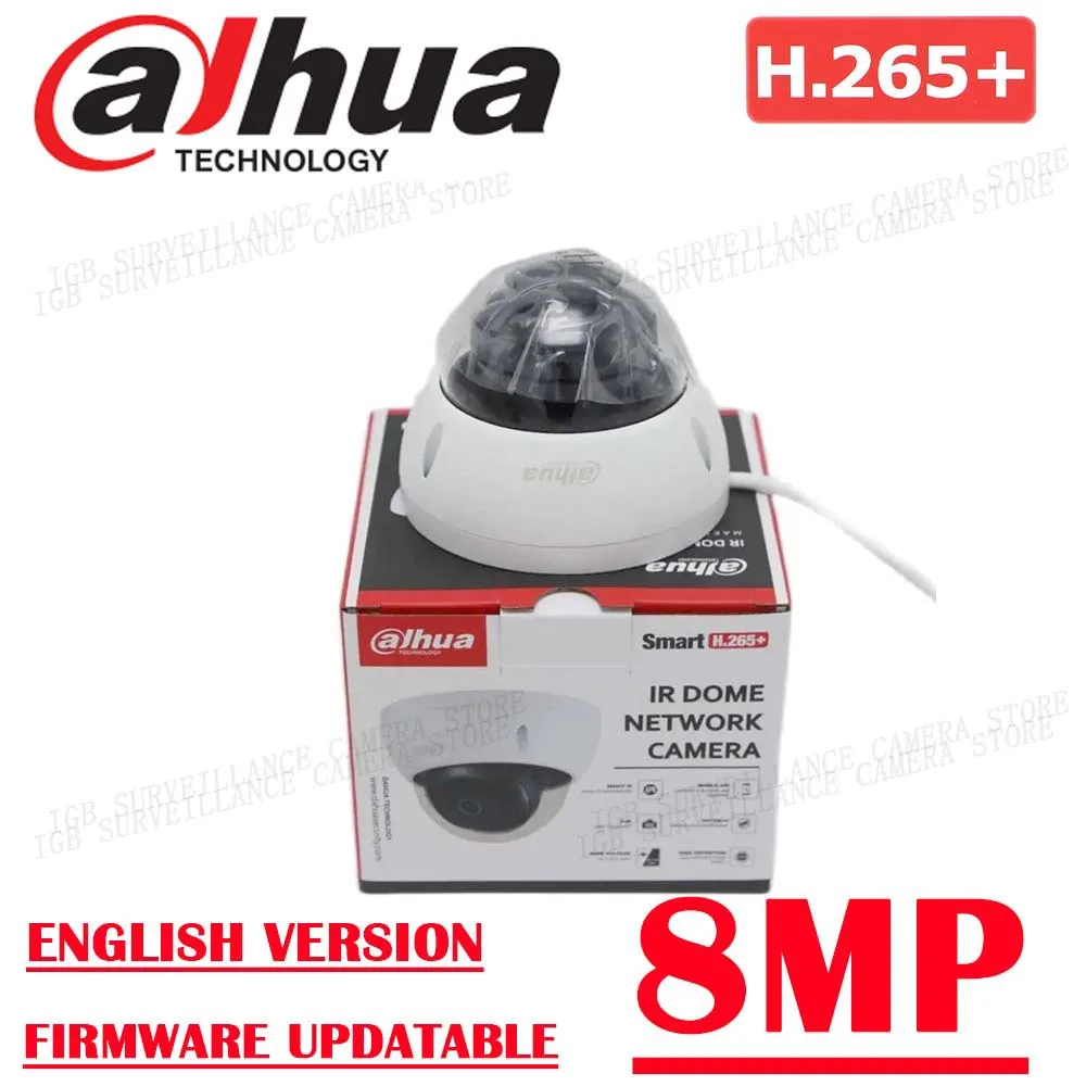 

Dahua IPC-HDBW2831E-S-S2 8MP Built-in MIC IP67 IR 30M IVS IK10 POE SMD Plus Starlight WizSense IP Camera