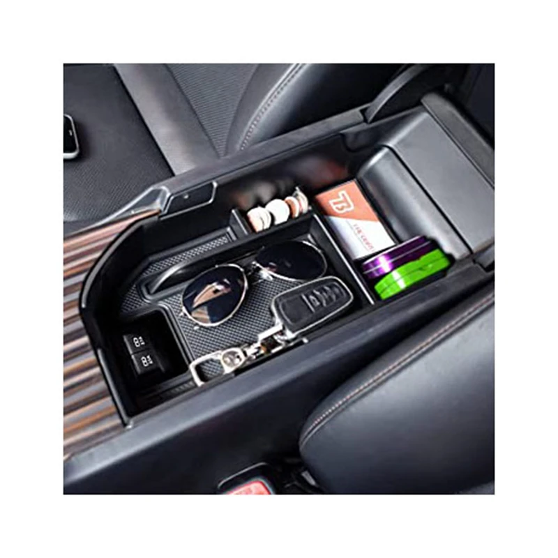 

Подлокотник для центральной консоли автомобиля, контейнер для хранения со съемным ковриком для Toyota Camry 2018-2020, аксессуары для хранения в автомобиле