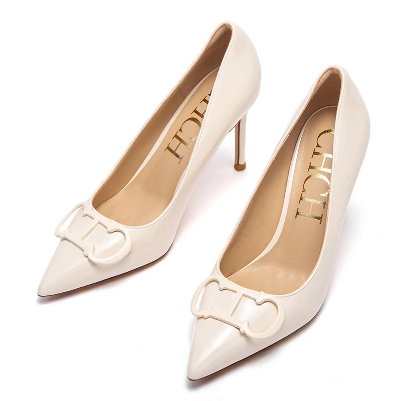 تصميم بسيط بلون موحد، حذاء نسائي فردي موسمي جديد ض...