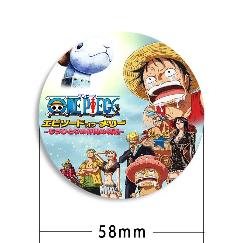 One Piece Enamel Pins Metal Badges Set 6 Types Limited Japan Luffy Nami  Robin
