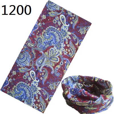 Fashion Paisley seamless neck Scarf tube Paisley bandana Multifunctional Headwear headband hijab Mask Cap kerchief babushka black scarf mens