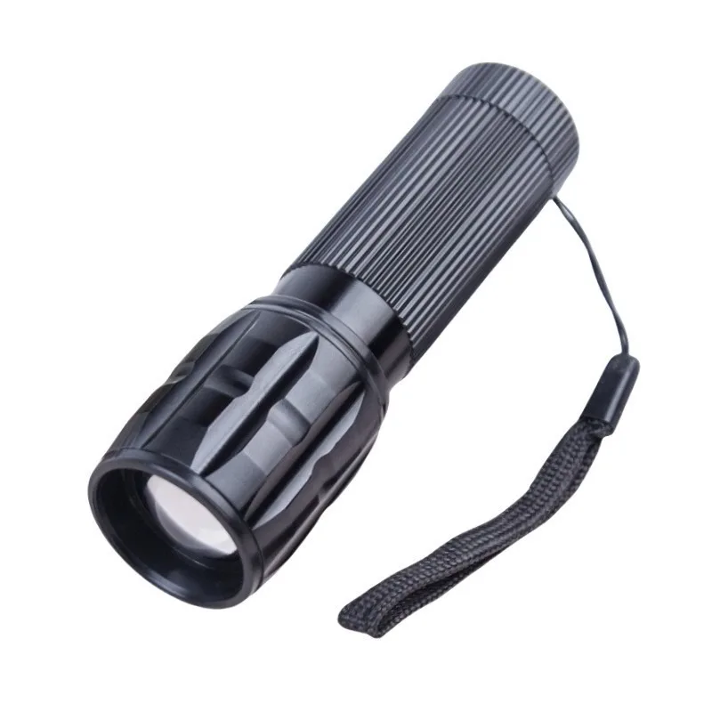 가정용 비상용 손전등: 장거리 줌, 초고휘도 3모드 LED, 배터리로 작동, 소형 텔레스코픽, 사이클링에 이상적