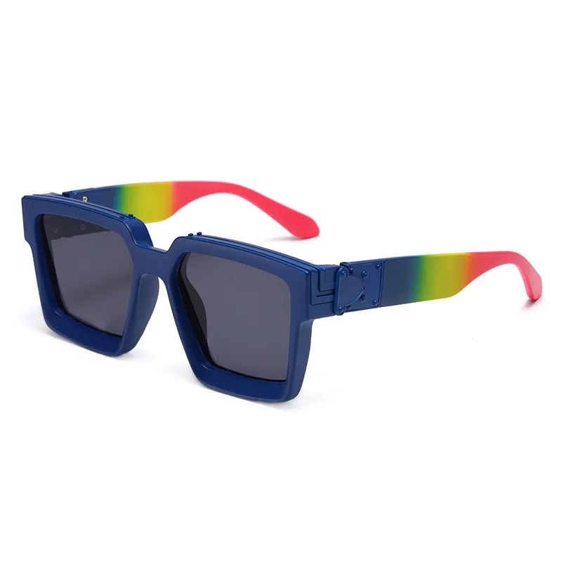 

Europe and the United States Bounce Sunglasses Large Square Sunglasses Men and Women Sunglasses Millionaire Pc Sunglasses