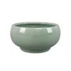 glazed ceramic pot with drainage stylish indoor pot plants decor tabletop and shelf display