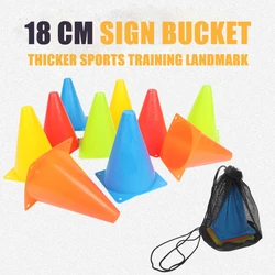 5pcs18CM Sign Bucket 6Inch Barrier Football Road Flat Training Cone Roller Pile for basketball football Skateboards Training
