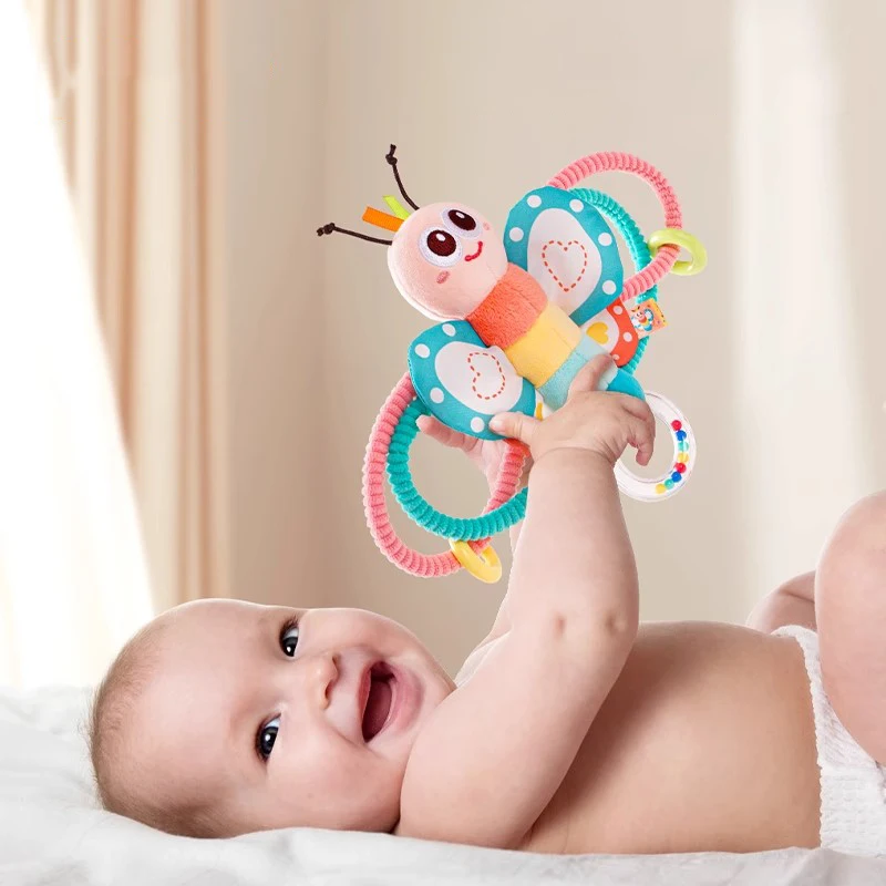 Baby Rattles Cartoon Animal Handbells 0 12 Month Infants Grip Training Early Educational Toys Newborn Hand Rattle Toys Gift - 3