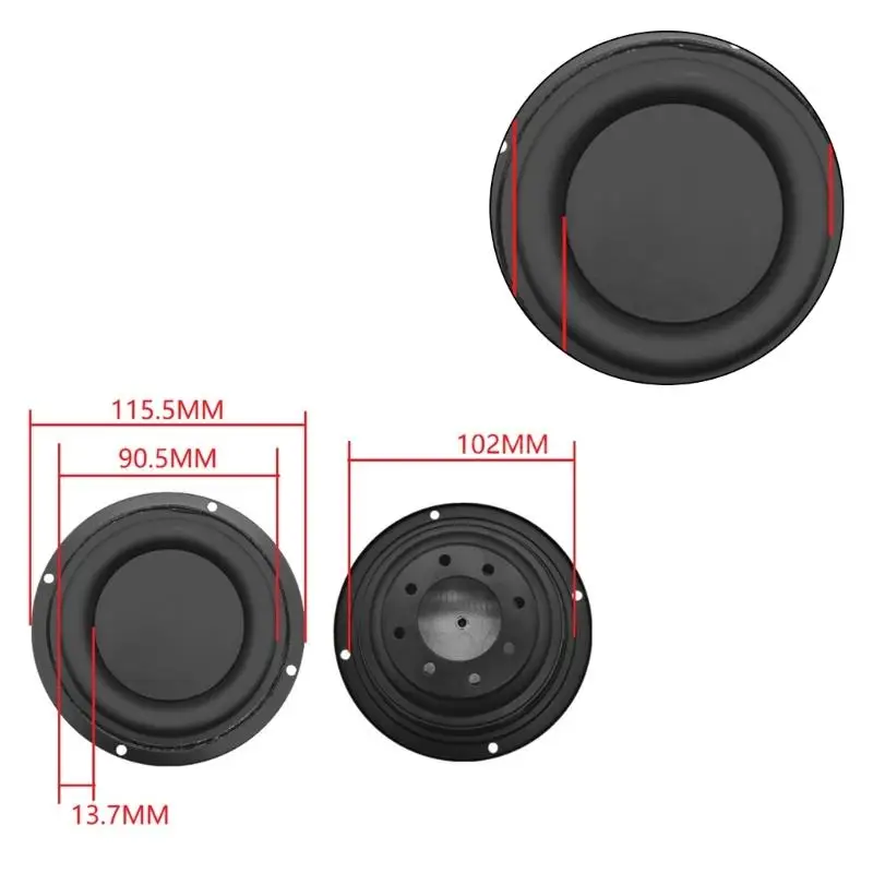 Enhanced Bass Radiator Speaker Diaphragm